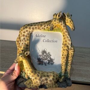 Giraffe Photo Frame - Yellow and Brown